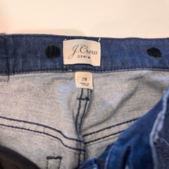 J. Crew Polka Dot 9" High-Rise Toothpick Straight Leg Jeans Size 28 - Picture 5 of 11
